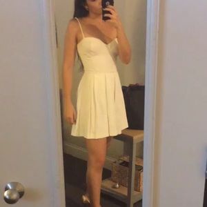 White bustier dress